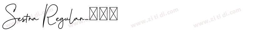 Sestra Regular字体转换